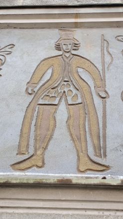 Detalj av fasadutsmyckning.