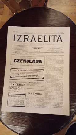 Ett nummer av Izraelita i Poznańskis palats.