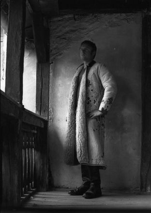 Sachsisk Tracht, högtidsrocken för män, här buren av författaren.